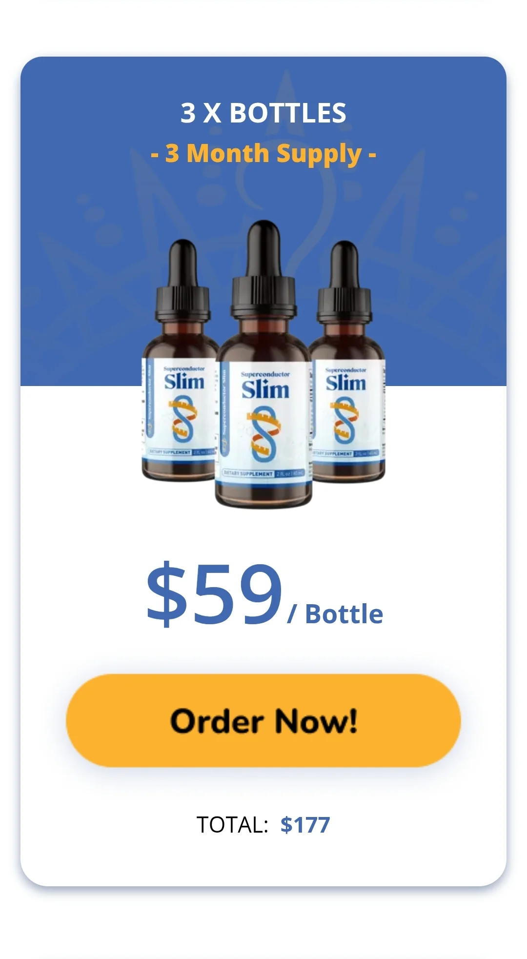 Superconductor Slim 3 bottles pricing